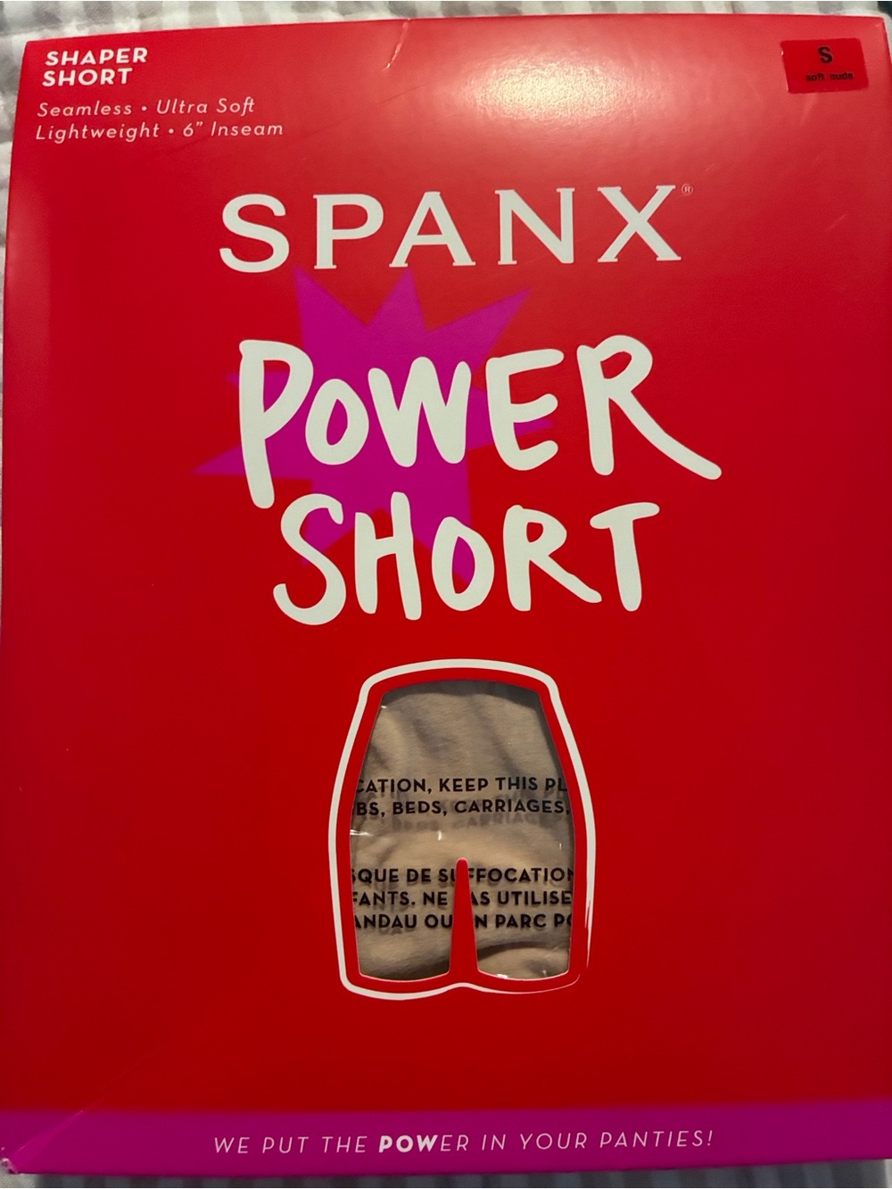 Spanx Women's Power Shorts, Soft Nude, Small